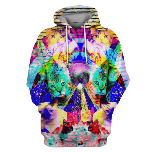 CUTE CATS Custom T-shirt - Hoodies Apparel HD-PET110232 3D Custom Fleece Hoodies Hoodie S 