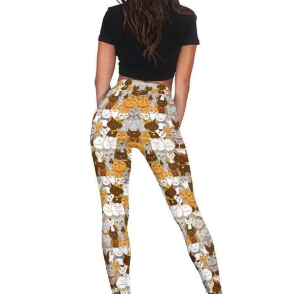 Cute cats Full-print Leggings HD-GH20091-LEG Leggings 