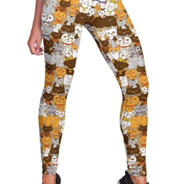 Cute cats Full-print Leggings HD-GH20091-LEG Leggings Leggings S 