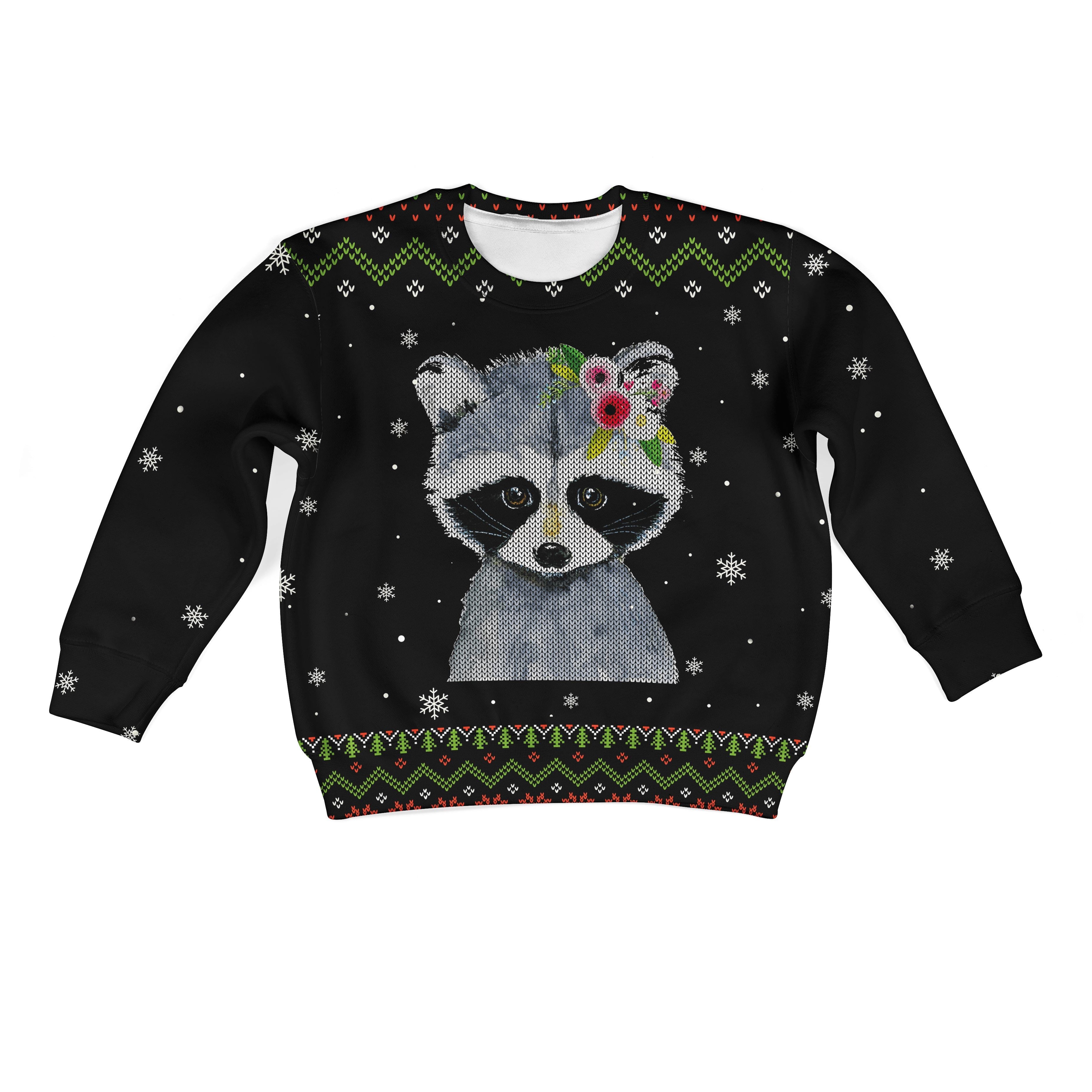 CUTE CATS WITH FLOWERS Kid Custom Hoodies T-shirt Apparel HD-PET110228K kid 3D apparel Kid Sweatshirt S/6-8