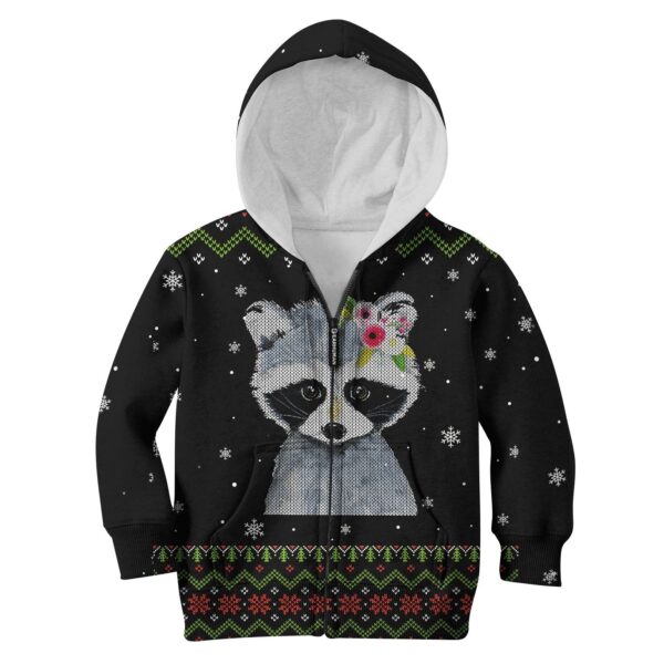 CUTE CATS WITH FLOWERS Kid Custom Hoodies T-shirt Apparel HD-PET110228K kid 3D apparel Kid Zip Hoodie S/6-8