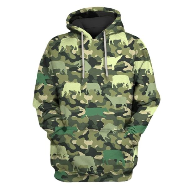 Cute Cow Custom T-shirt - Hoodies Apparel HD-GH1106154 3D Custom Fleece Hoodies Hoodie S 