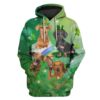 Cute Dachshund Custom T-shirt - Hoodies Apparel HD-GH110667 3D Custom Fleece Hoodies Hoodie S