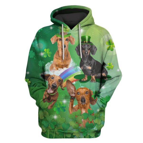 Cute Dachshund Custom T-shirt - Hoodies Apparel HD-GH110667 3D Custom Fleece Hoodies Hoodie S 