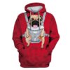 Cute Dog Custom T-shirt - Hoodies Apparel HD-PET110239 3D Custom Fleece Hoodies Hoodie S