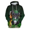 Cute Dog with beer Custom T-shirt - Hoodies Apparel HD-PET110435 3D Custom Fleece Hoodies Hoodie S 