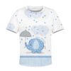 cute elephant baby shower Kid Custom Hoodies T-shirt Apparel HD-PET110287K kid 3D apparel Kid T-Shirt XS