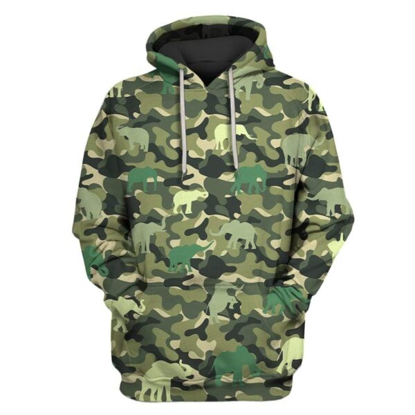 Cute Elephant Custom T-shirt - Hoodies Apparel HD-GH1106151 3D Custom Fleece Hoodies Hoodie S 