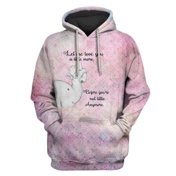 Cute Elephant Custom T-shirt - Hoodies Apparel HD-MV111382 3D Custom Fleece Hoodies Hoodie S 