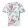 CUTE Flamingo Kid Custom Hoodies T-shirt Apparel HD-MV110729K kid 3D apparel Kid T-Shirt XS