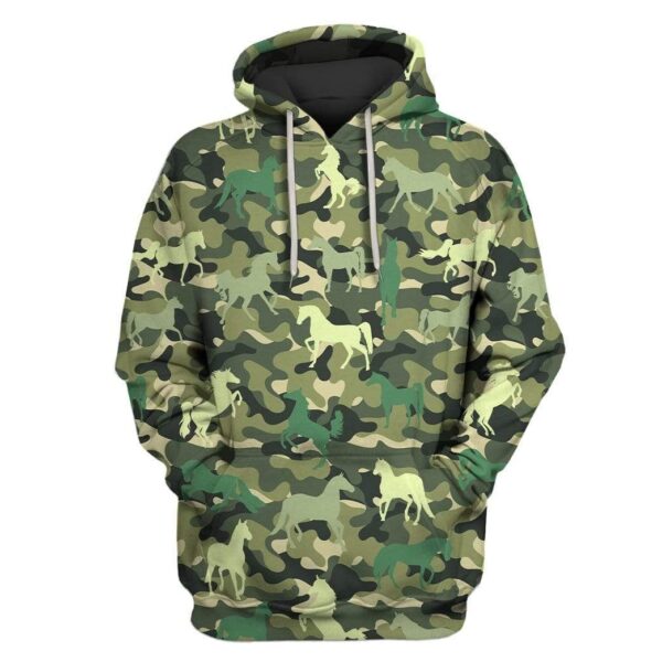 Cute Horse Custom T-shirt - Hoodies Apparel HD-GH1106153 3D Custom Fleece Hoodies Hoodie S 