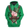 Cute PIG Custom T-shirt - Hoodies Apparel HD-PET110451 3D Custom Fleece Hoodies Hoodie S
