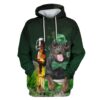 Cute rottweiler with beer Custom T-shirt - Hoodies Apparel HD-PET110457 3D Custom Fleece Hoodies Hoodie S