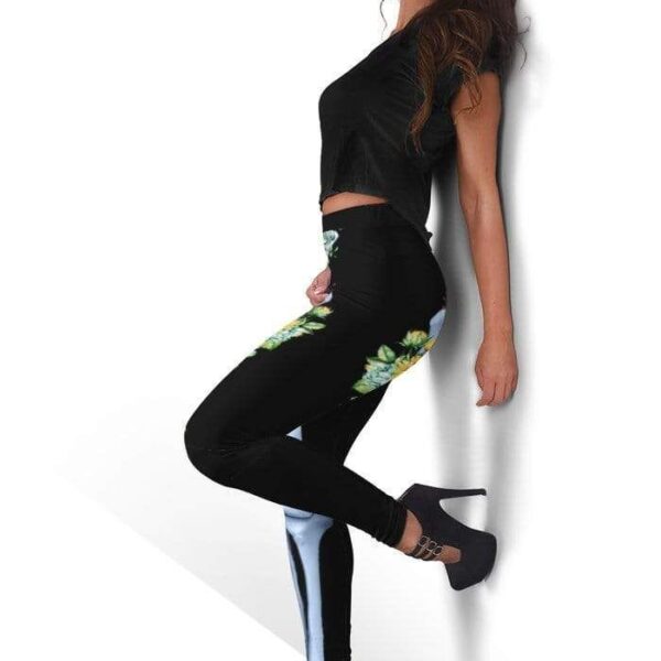 Cute sunflower Full-print Leggings HD-GH20256-LEG Leggings 