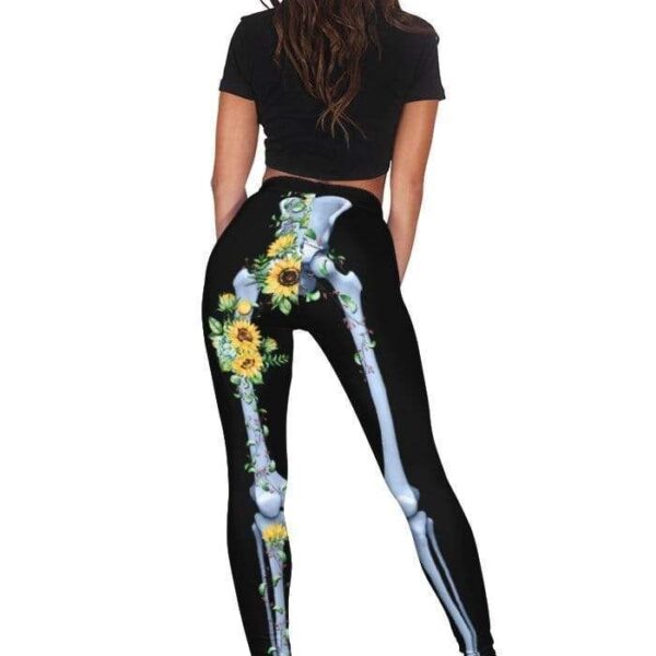 Cute sunflower Full-print Leggings HD-GH20256-LEG Leggings 