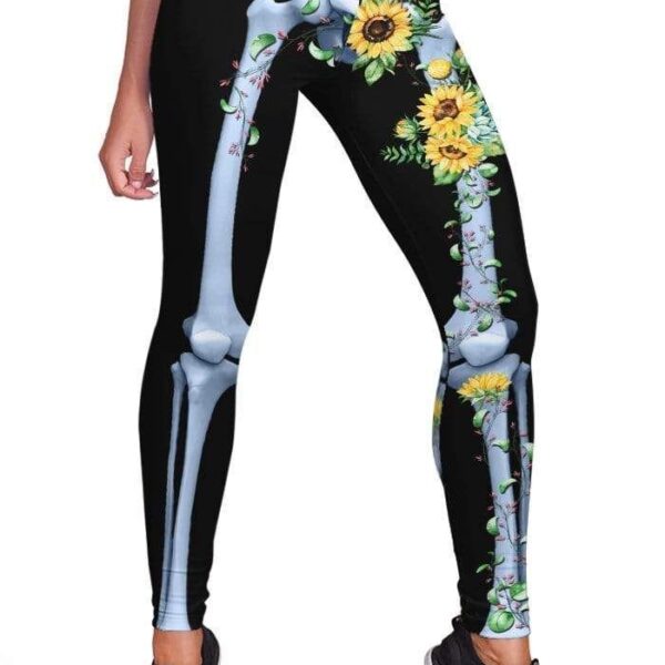 Cute sunflower Full-print Leggings HD-GH20256-LEG Leggings Leggings S 