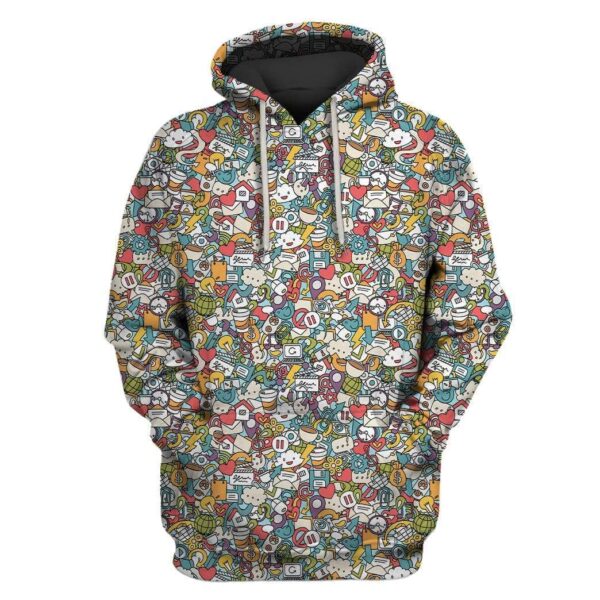 Cute Things Custom T-shirt - Hoodies Apparel HD-GH20092 3D Custom Fleece Hoodies Hoodie S 