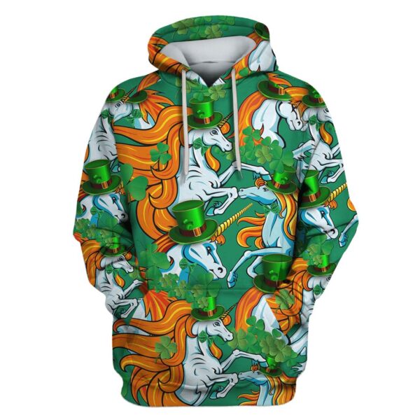 Cute Unicorn Custom T-shirt - Hoodies Apparel HD-PET110437 3D Custom Fleece Hoodies Hoodie S 