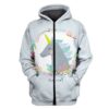 Cute Unicorn Custom T-shirt - Hoodies Apparel HD-UNI110169 3D Custom Fleece Hoodies Hoodie S