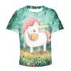 CUTE UNICORN Kid Custom Hoodies T-shirt Apparel HD-PET110327K kid 3D apparel Kid T-Shirt XS