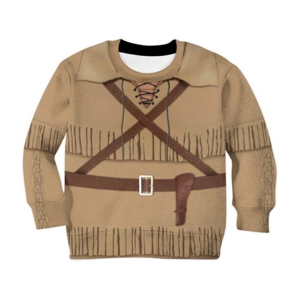 Daniel Boone Custom Hoodie Apparel HD-TA2091902K Kid 3D Apparel Kid Sweatshirt 2XS/3-4