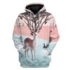 Deer Custom T-Shirts Hoodies Apparel AN-QM1301202 3D Custom Fleece Hoodies Hoodie S