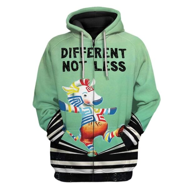 Different Not Less Custom T-Shirts Hoodies Apparel HD-QM0402203 3D Custom Fleece Hoodies Zip Hoodie S 