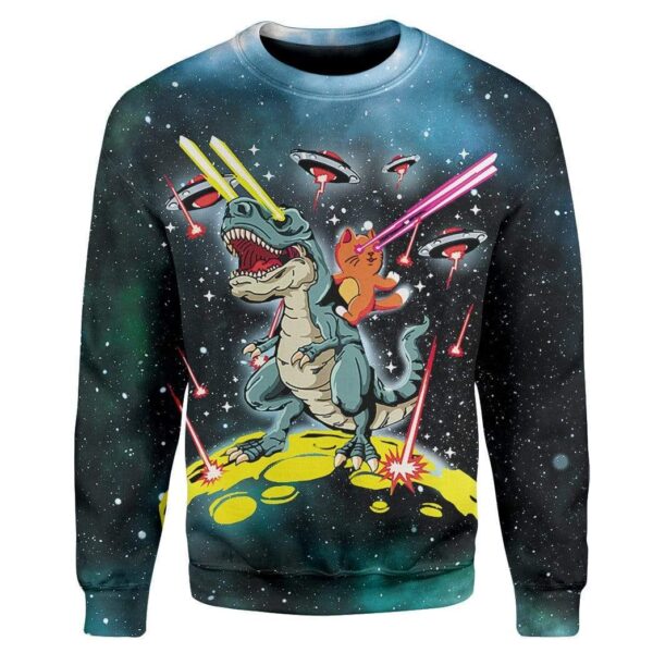 Dinosaur Cat Alliance Custom T-Shirts Hoodies Apparel CT-AT3112194 3D Custom Fleece Hoodies Long Sleeve S 