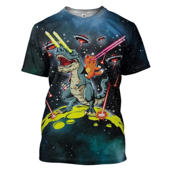 Dinosaur Cat Alliance Custom T-Shirts Hoodies Apparel CT-AT3112194 3D Custom Fleece Hoodies T-Shirt S 