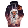 Dinosaurs Astronut Space Custom T-shirt - Hoodies Apparel GH110208 3D Custom Fleece Hoodies Hoodie S