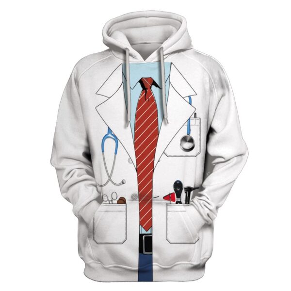 DOCTOR Custom T-shirt - Hoodies Apparel HD-GH20315 3D Custom Fleece Hoodies Hoodie S 