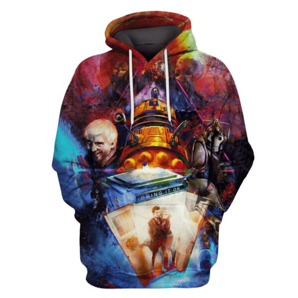 Doctor Who Custom T-shirt - Hoodies Apparel HD-MV110628 3D Custom Fleece Hoodies Hoodie S 