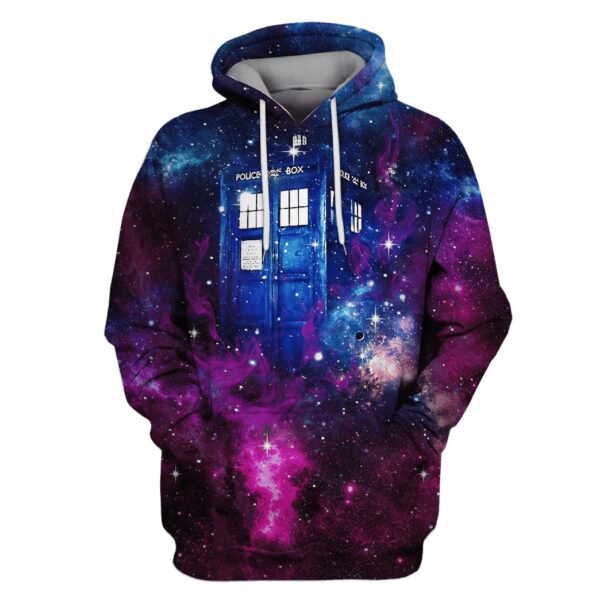 Doctor Who police box Custom T-shirt - Hoodies Apparel HD-MV110630 3D Custom Fleece Hoodies Hoodie S 