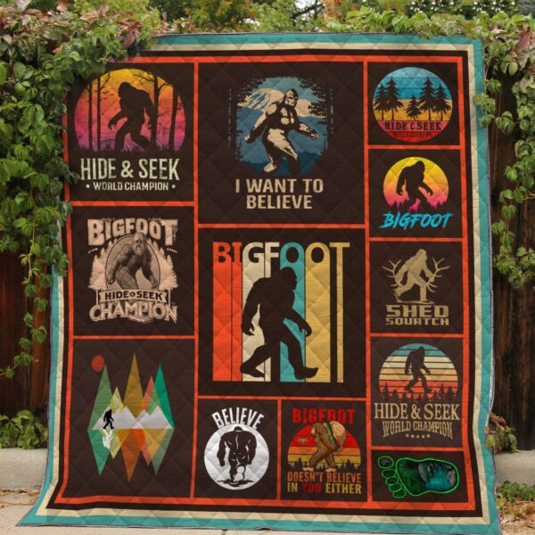 Don't Stop Believe In Bigfoot Quilt Quilt Quilt 