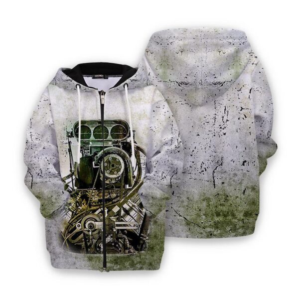 Drag Racing - 3D All Over Printed Kids Shirt GV051112 Kid 3D Apparel ZIP HOODIE 2XS 