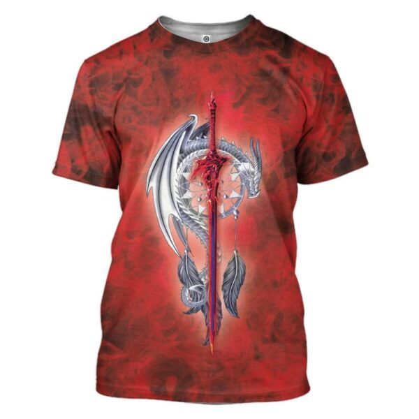 Dragon Dreamcatcher Custom T-Shirts Hoodies Apparel HD-TA0301203 3D Custom Fleece Hoodies T-Shirt S 