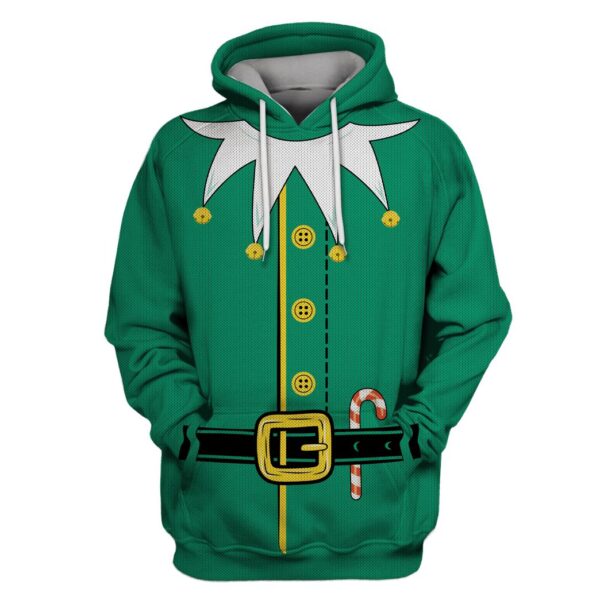 Elf christmas Custom T-shirt - Hoodies Apparel HD-UGL110132 3D Custom Fleece Hoodies Hoodie S 
