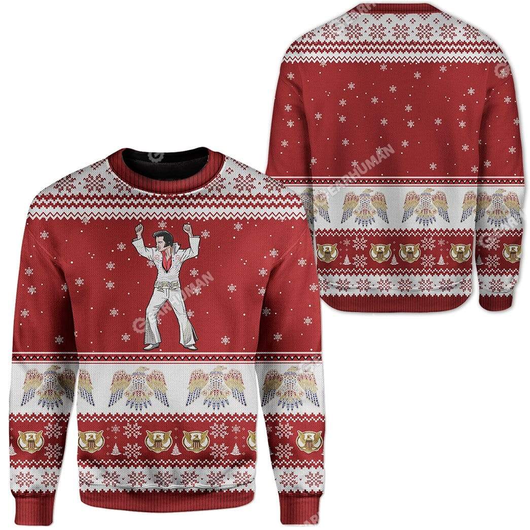 Elvis JKE Custom Sweater Apparel HD-GH13111901 Ugly Christmas Sweater