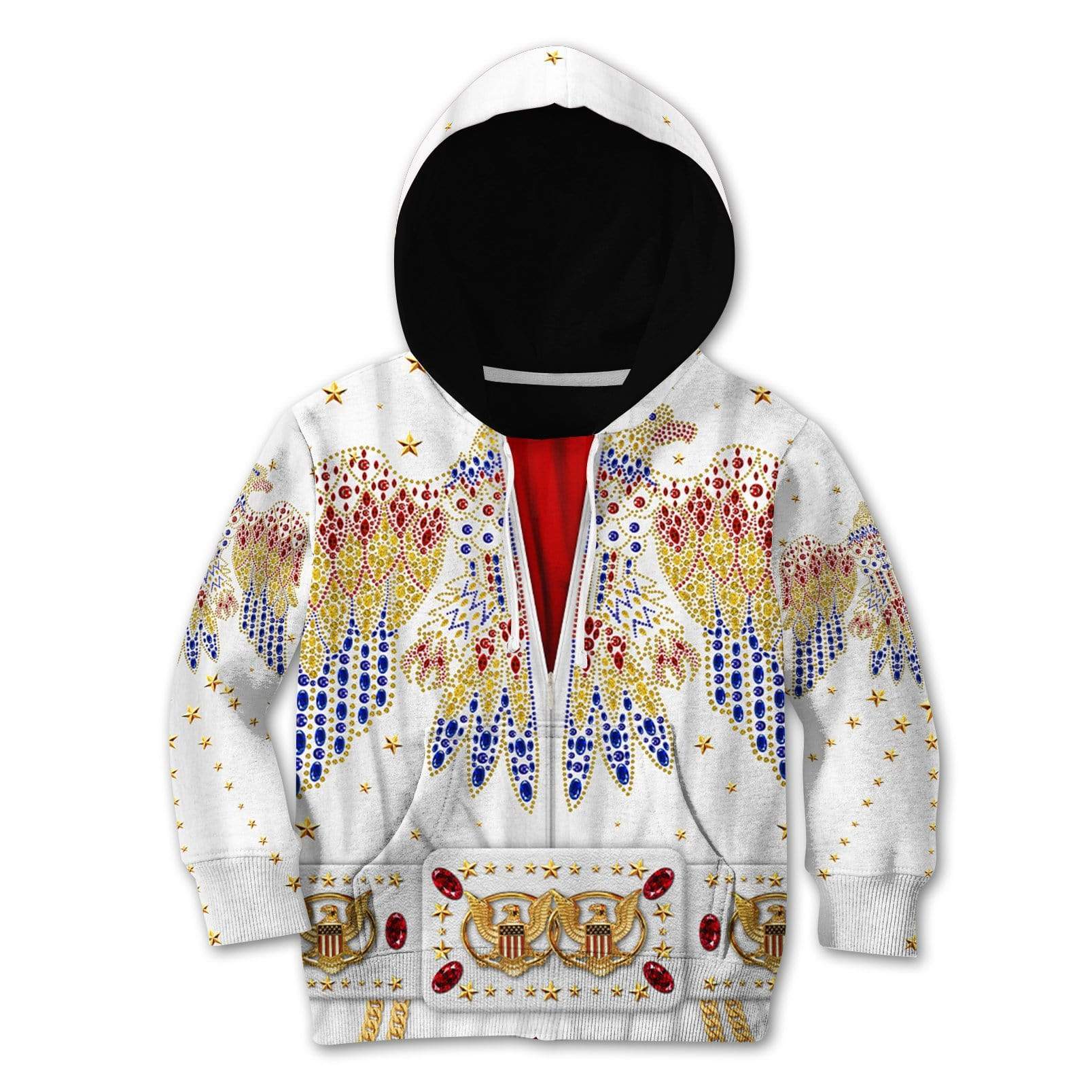 Elvis presley suit Kid Custom Hoodies T-shirt Apparel HD-GH1106173K kid 3D apparel Kid Hoodie 2XS/3-4