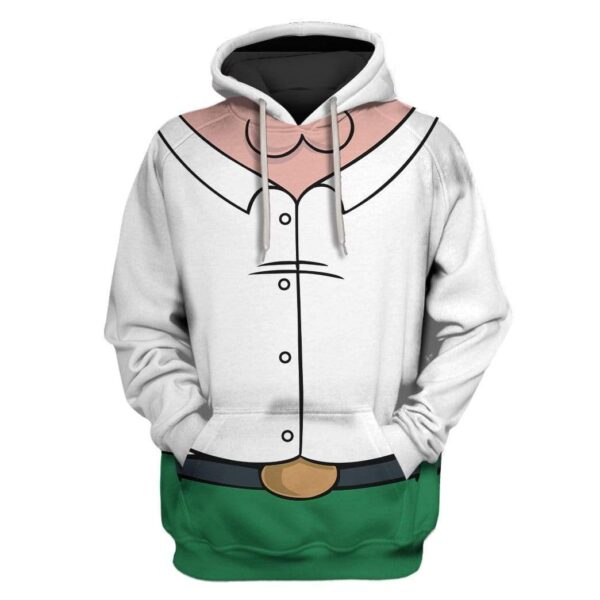 Family Guy Peter Costume Custom T-shirt - Hoodies Apparel HD-GH20508 3D Custom Fleece Hoodies Hoodie S 