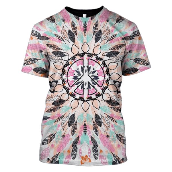 Feathers and Butterfly Hoodies T-Shirt Apparel HP101121 3D Custom Fleece Hoodies T-Shirt S