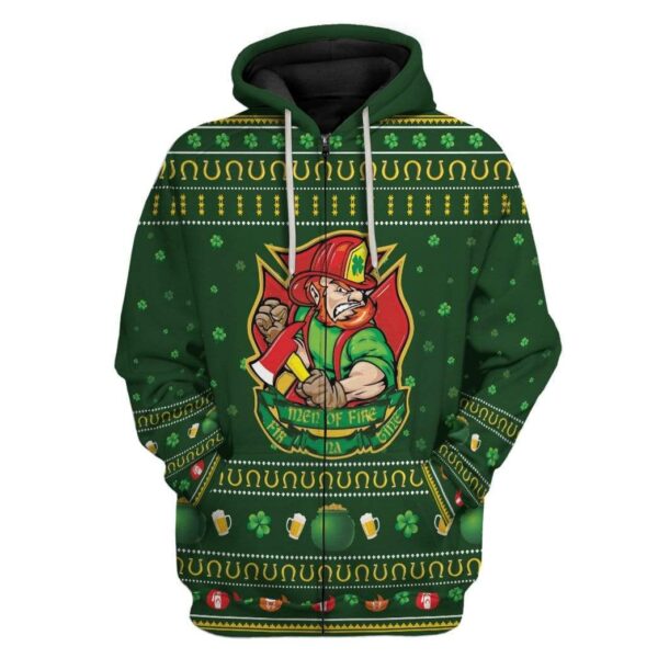 Firefighter FIR NA TINE Custom T-Shirts Hoodies Apparel HD-QM0302201 3D Custom Fleece Hoodies Zip Hoodie S