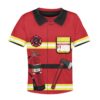 Firefighter Kid Custom Hoodies T-shirt Apparel HD-GH110498K kid 3D apparel Kid T-Shirt XS