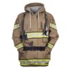 Firefighter Suit Custom T-shirt - Hoodies Apparel HD-GH110497 3D Custom Fleece Hoodies Hoodie S