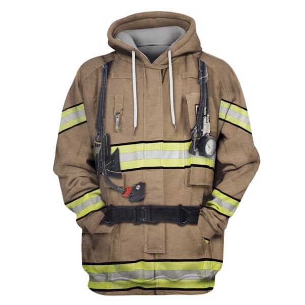 Firefighter Suit Custom T-shirt - Hoodies Apparel HD-GH110497 3D Custom Fleece Hoodies Hoodie S 