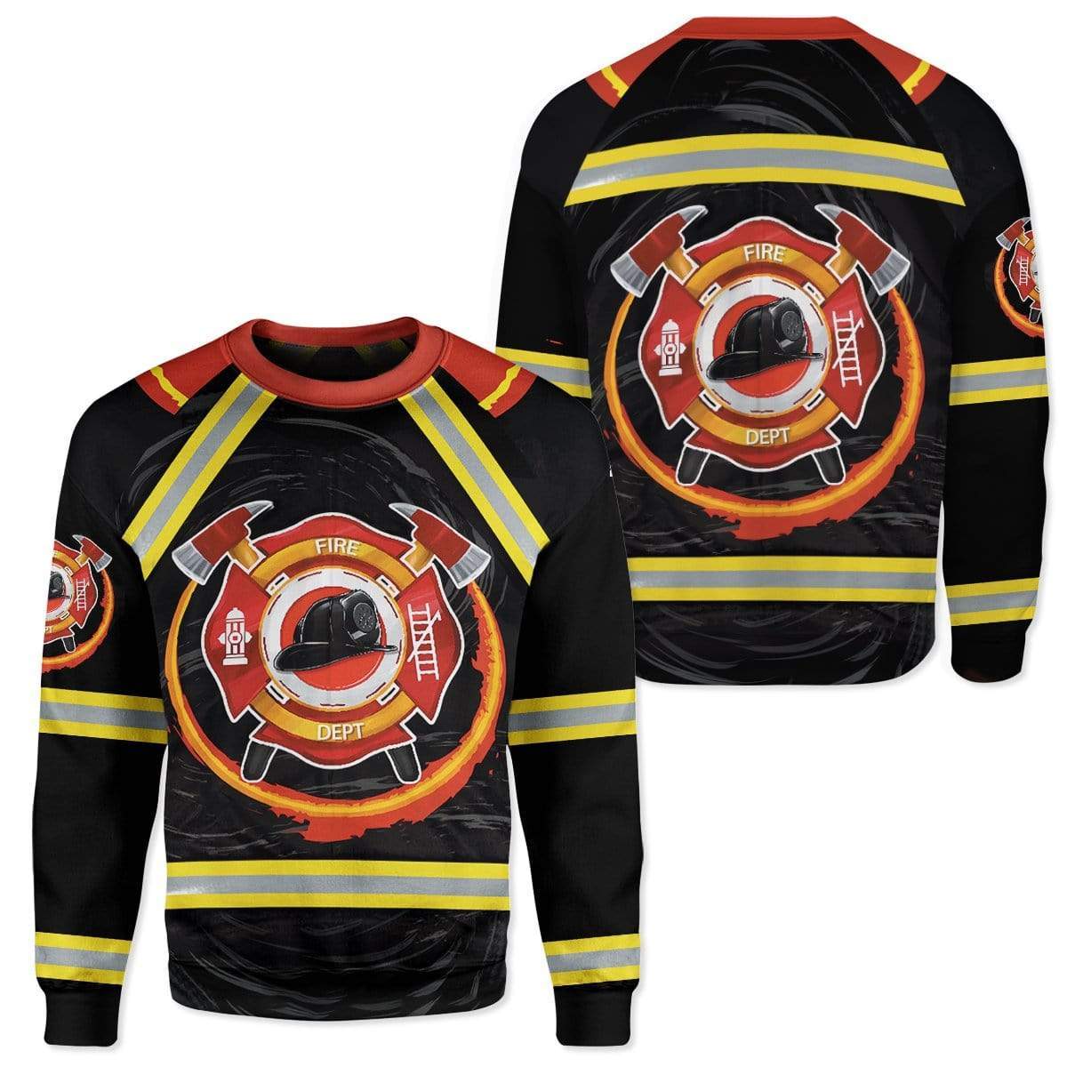 Fireman T-Shirts Hoodies Apparel HD-QM0801203 3D Custom Fleece Hoodies