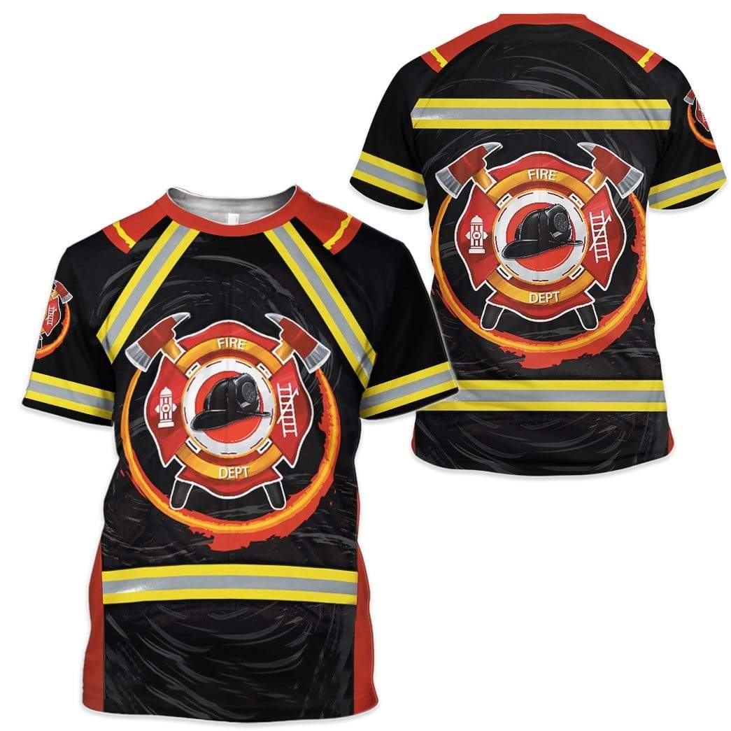 Fireman T-Shirts Hoodies Apparel HD-QM0801203 3D Custom Fleece Hoodies