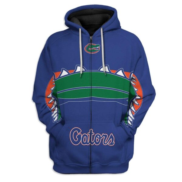 Florida Gators Custom T-Shirts Hoodies Apparel HD-AT0701202 3D Custom Fleece Hoodies Zip Hoodie S 