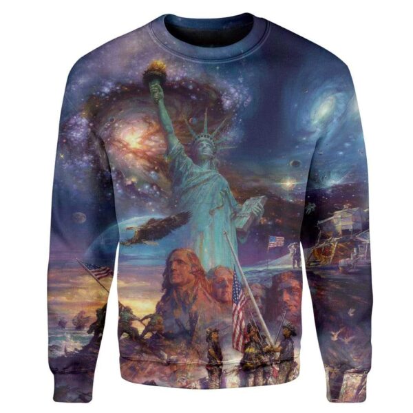 Freedom Custom T-Shirts Hoodies Apparel HD-AT1312193 3D Custom Fleece Hoodies Long Sleeve S