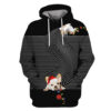 French Bulldog On Christmas Custom T-shirt - Hoodies Apparel HD-PET110238 3D Custom Fleece Hoodies Hoodie S